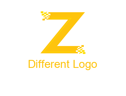 digital letter Z logo