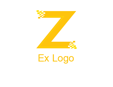 digital letter Z logo