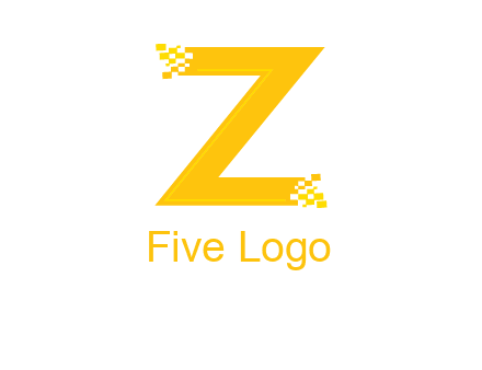 digital letter Z logo