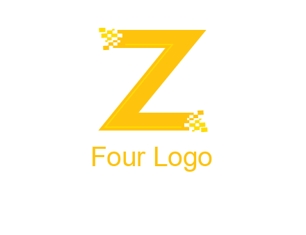 digital letter Z logo