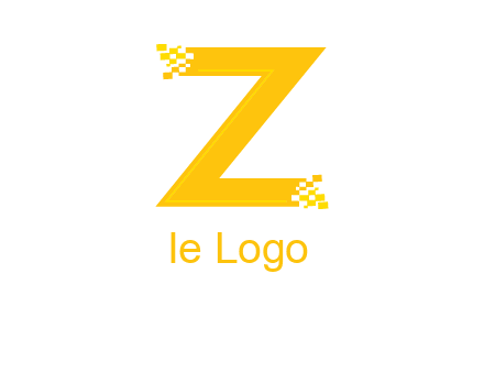digital letter Z logo