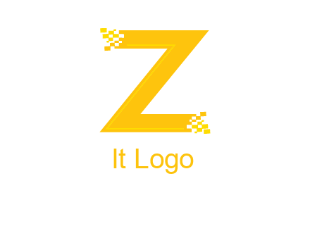 digital letter Z logo