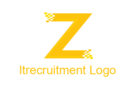 digital letter Z logo