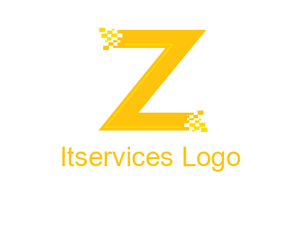 digital letter Z logo