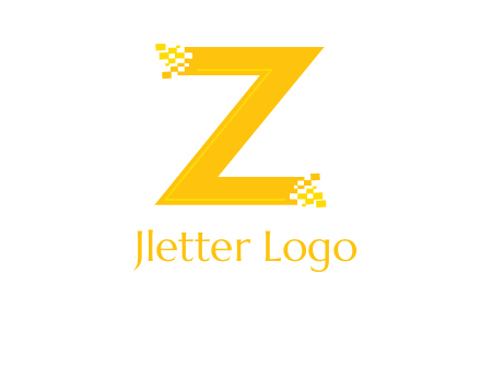 digital letter Z logo