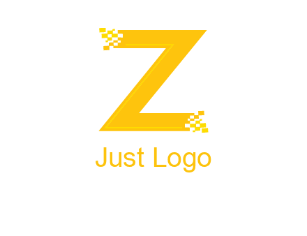 digital letter Z logo