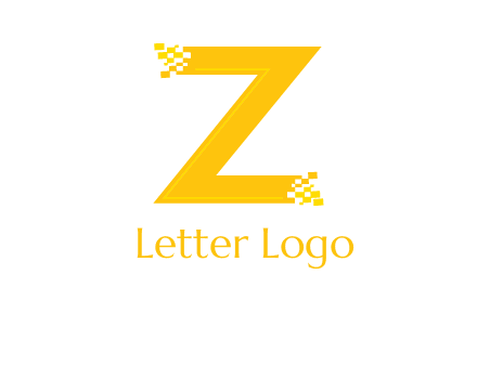 digital letter Z logo