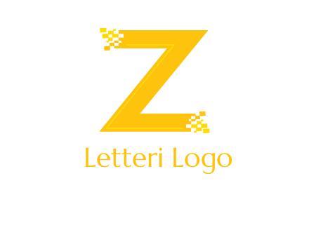 digital letter Z logo
