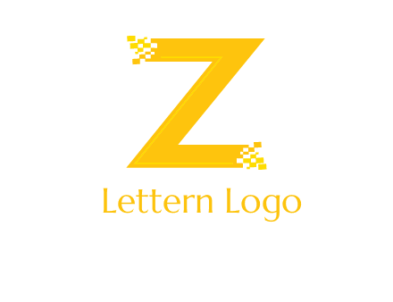 digital letter Z logo
