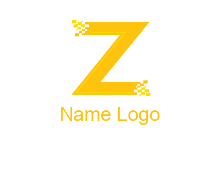 digital letter Z logo