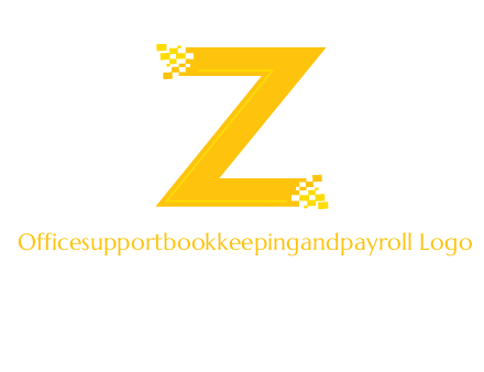 digital letter Z logo