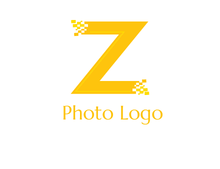 digital letter Z logo