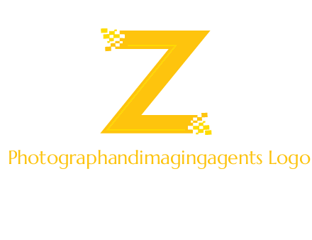 digital letter Z logo