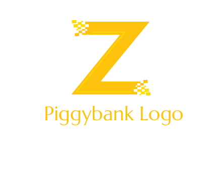 digital letter Z logo