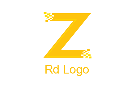 digital letter Z logo