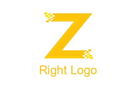 digital letter Z logo