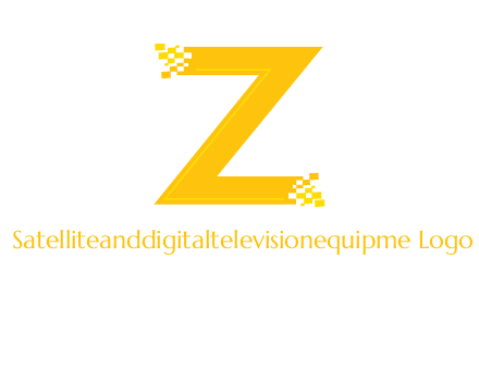 digital letter Z logo