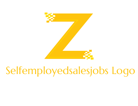 digital letter Z logo