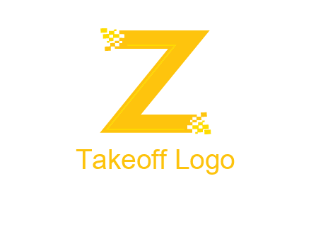 digital letter Z logo