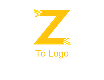 digital letter Z logo