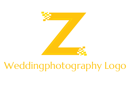 digital letter Z logo