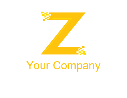 digital letter Z logo