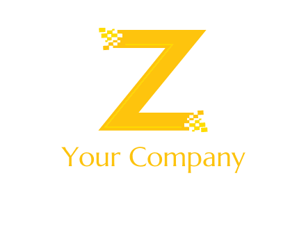 digital letter Z logo