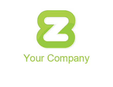 letter Z and number eight logo