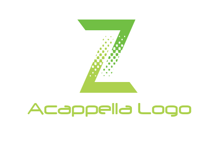 halftone letter z logo