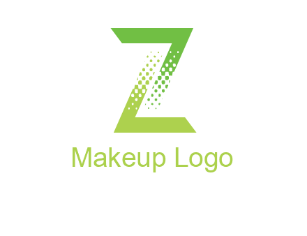 halftone letter z logo