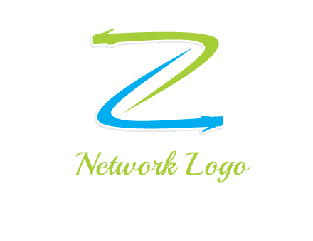 network wire letter Z logo