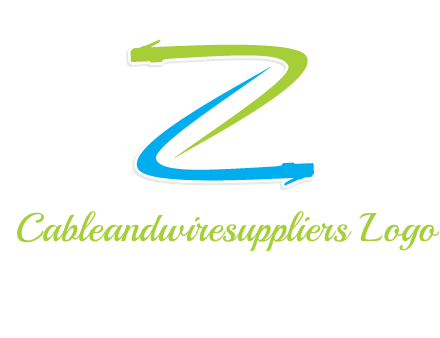 network wire letter Z logo