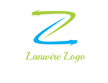 network wire letter Z logo