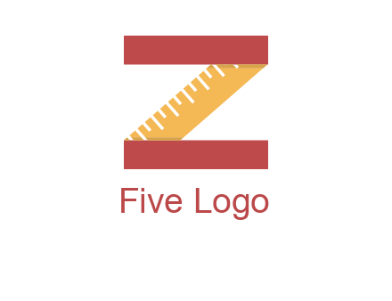 measure tape in letter Z logo
