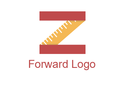 measure tape in letter Z logo