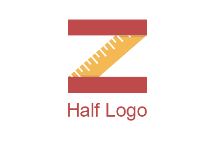 measure tape in letter Z logo