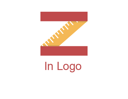 measure tape in letter Z logo