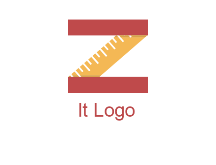 measure tape in letter Z logo