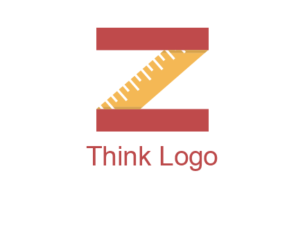 measure tape in letter Z logo