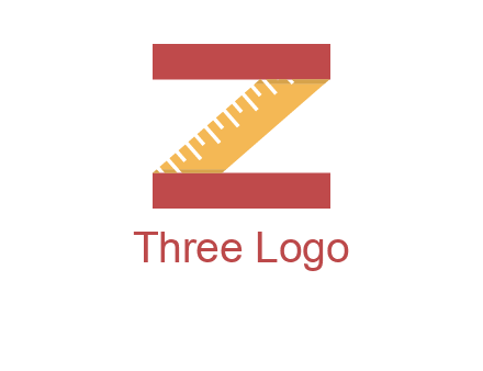measure tape in letter Z logo