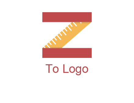 measure tape in letter Z logo