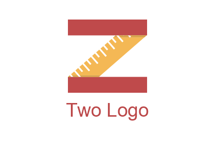 measure tape in letter Z logo