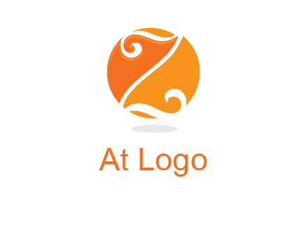 script letter Z in circle logo