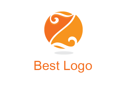 script letter Z in circle logo