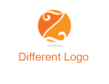 script letter Z in circle logo