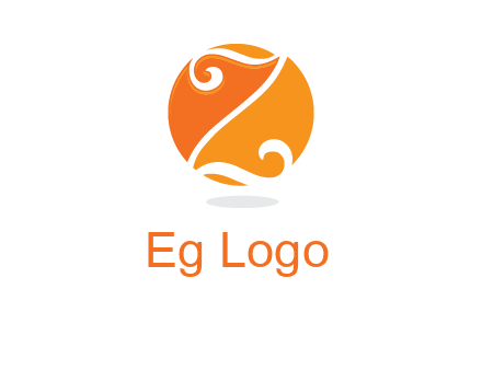 script letter Z in circle logo