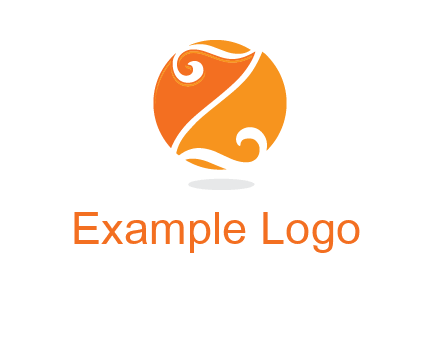 script letter Z in circle logo