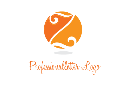 script letter Z in circle logo