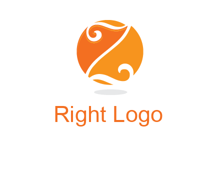 script letter Z in circle logo