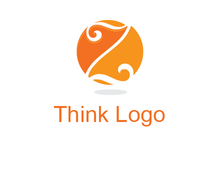 script letter Z in circle logo